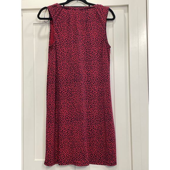 Michael Kors Pink and Navy patterned sleeveless shift dress M - Picture 3 of 8